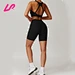 matching sports bra and shorts